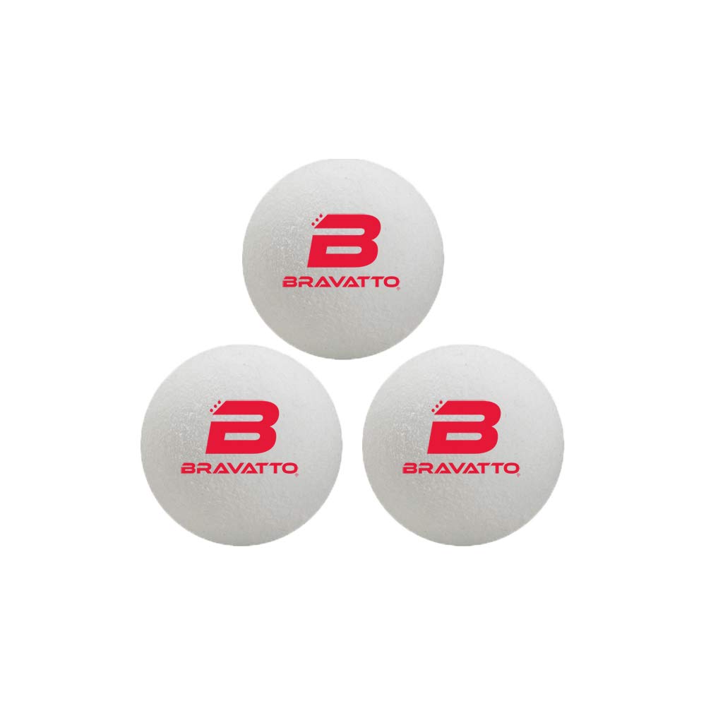 Bravatto Foosballs Professional Tournament Quality - Just Like The Pros Use, Official Regulation Size - Set of 3 Foosball Balls (White)