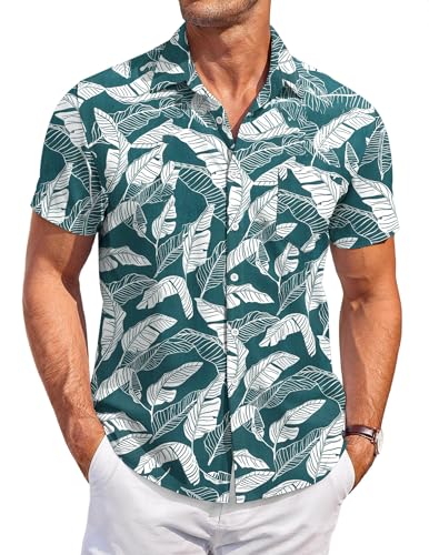 Chemise de plage homme COOFANDY légère vacances d'été avec poche de rangement
