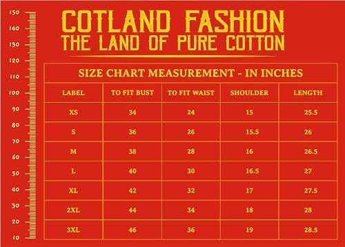 Image of COTLAND Fashions Jaipuri Cotton Floral Printed Shaded Shirt for Women (Top Style)