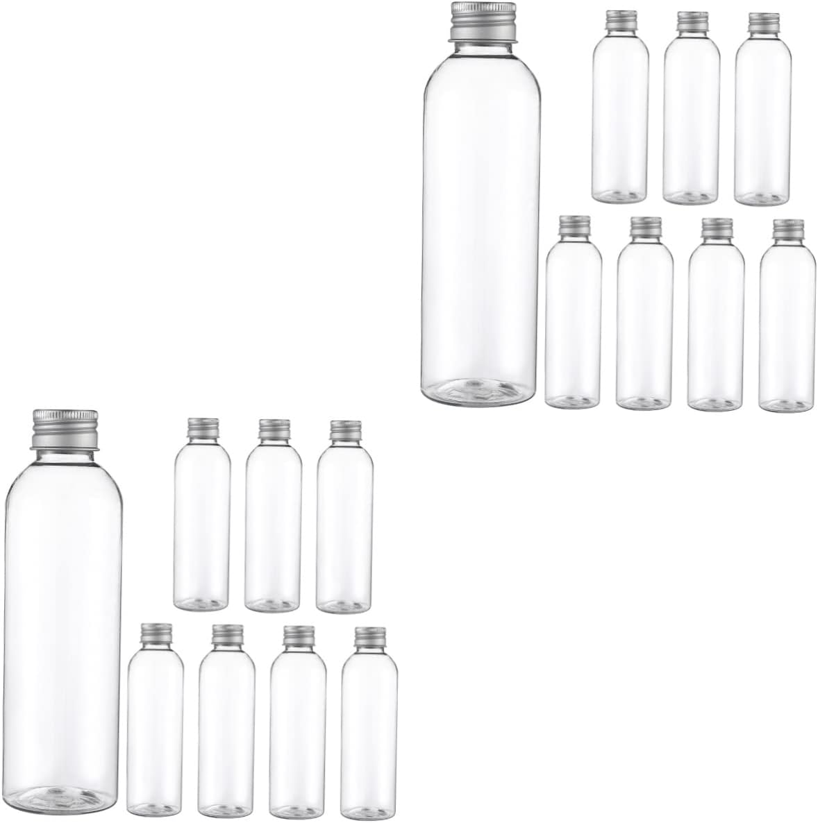 BESTonZON 16 Pcs Transparent Beverage Bottle Clear