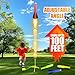 Hopture Rocket Launcher Power Air Toy Set with 10 Multi-Color Foam Rockets Launch Pad, Outdoor Activity Game