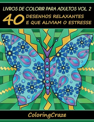 Livros de colorir para adultos vol. 2: 40 desenhos relaxantes e que aliviam o estresse