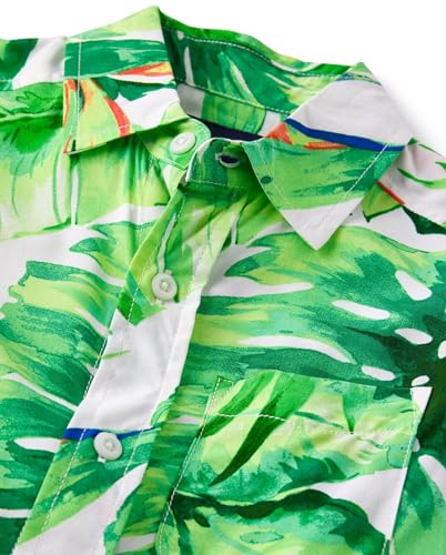 Image of The Children's Place Boys' Short Sleeve Poplin Button Down Shirt