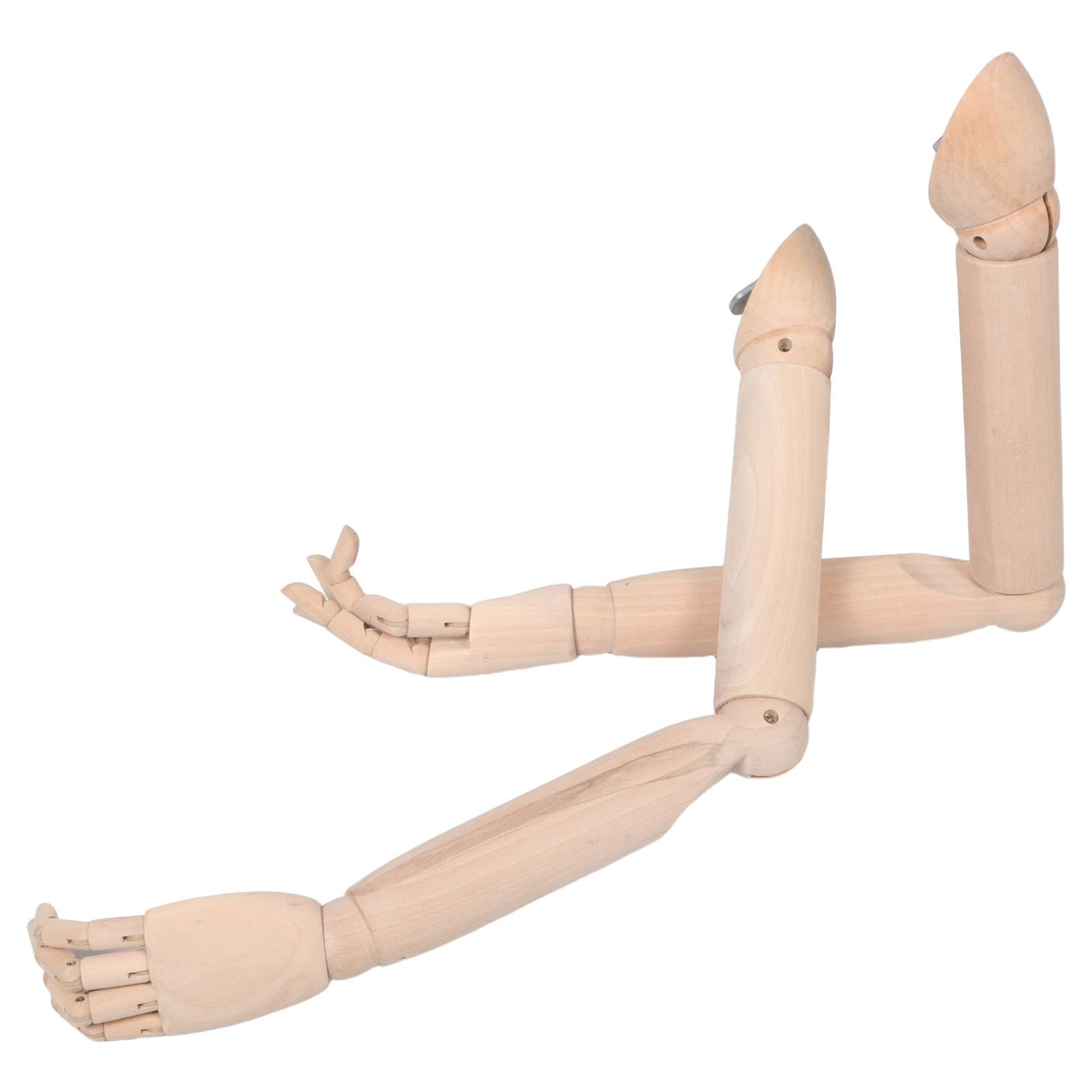 DOITOOL Bewegliche Holzarm Handzeichnungsmodell mit Flexiblen Gelenken und Metall für Home Office Dekoration und Skizzierpraxis