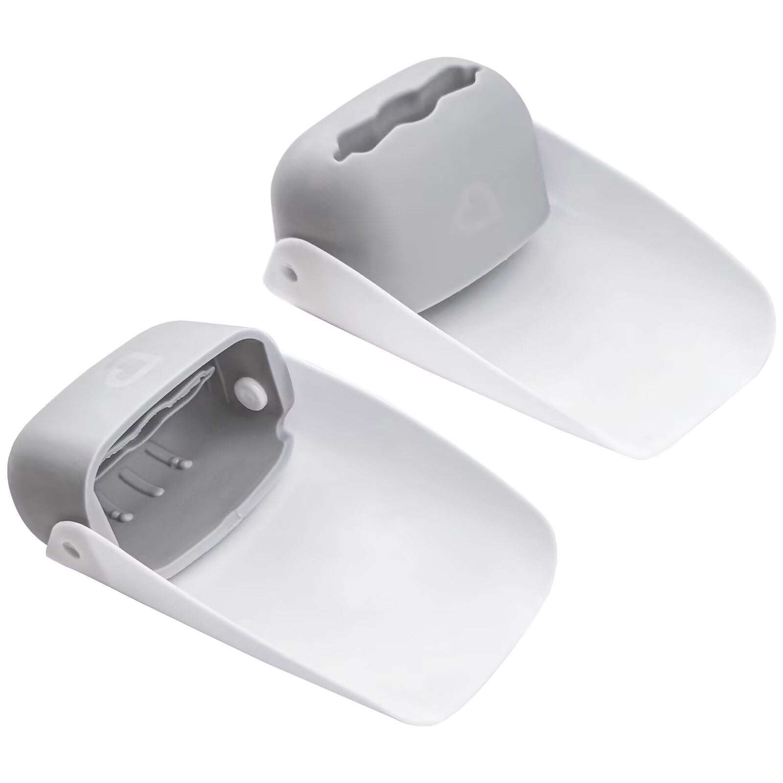 Baby Faucet Extender, 2 PCS Faucet Extender for Kids, Children Sink Handle Extenders, Water Tap Extenders for Toddler, Hand Washing Extender Kitchen Bathroom, Safe Faucet Extension Attachment - Grey