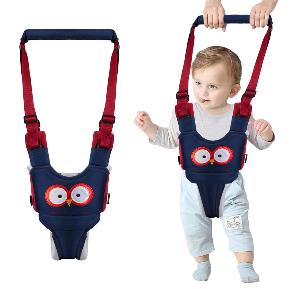 TOMVAES Baby Walking Harness Handheld, Baby Walker Assistant Belt, Adjustable & Detachable Walking Learning Helper Safety Belt, Assistant Protective Belt for Toddler 7 to 24 Month