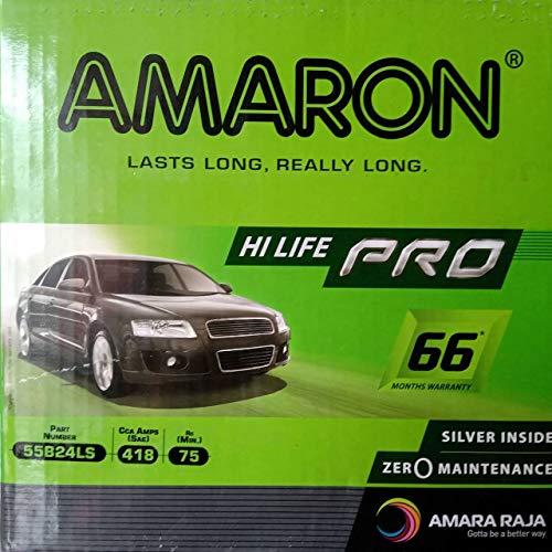 Amaron 55B24LS Pro 12 Volts 45Ah Front Car Battery