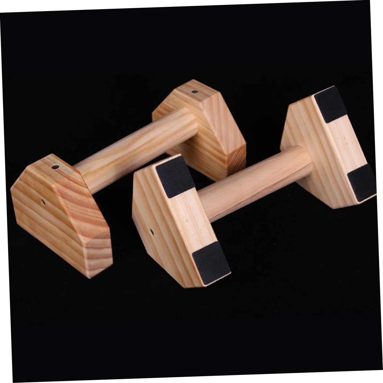 Supporti per Flessioni in Legno 1 Paio, Attrezzatura Esercizi