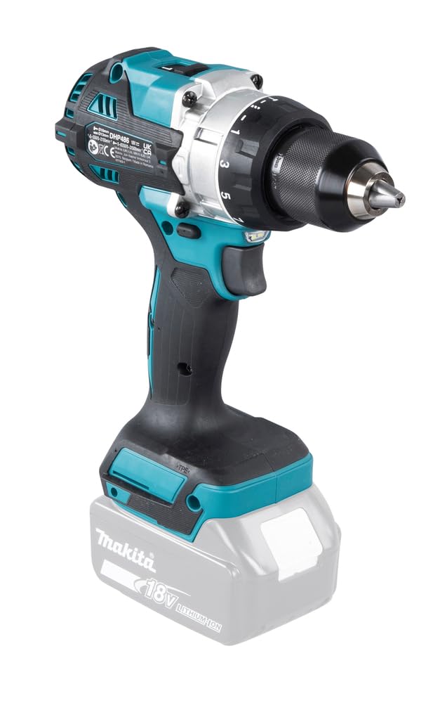 Makita DHP486Z Taladro percutor BL 18V LXT 130Nm (sin batería y cargador) Multicolor