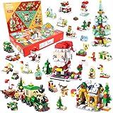 Calendario Avvento 2025 Bambini, 24 Giorni Calendario dell'Avvento Blocchi da Costruzione Albero di Natale, Conto Alla Rovescia di 24 Giorni Calendario dell Avvento Giocattolo Regali di Natale