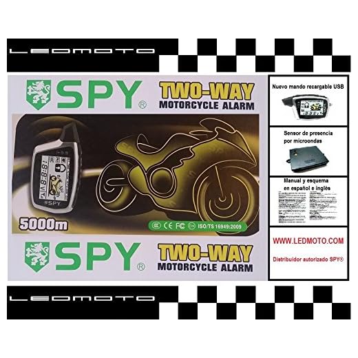 Alarma de moto SPY5000M con módulo sensor de presencia por microondas (Nuevo modelo)