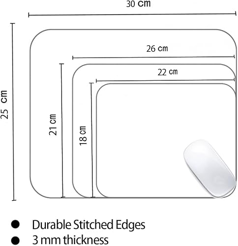 Miniatura 7 de Wugao Alfombrilla de mouse Snow Mountain, alfombrilla de mouse Scenic Lake para diseño, base de goma antideslizante inalámbrica para computadora