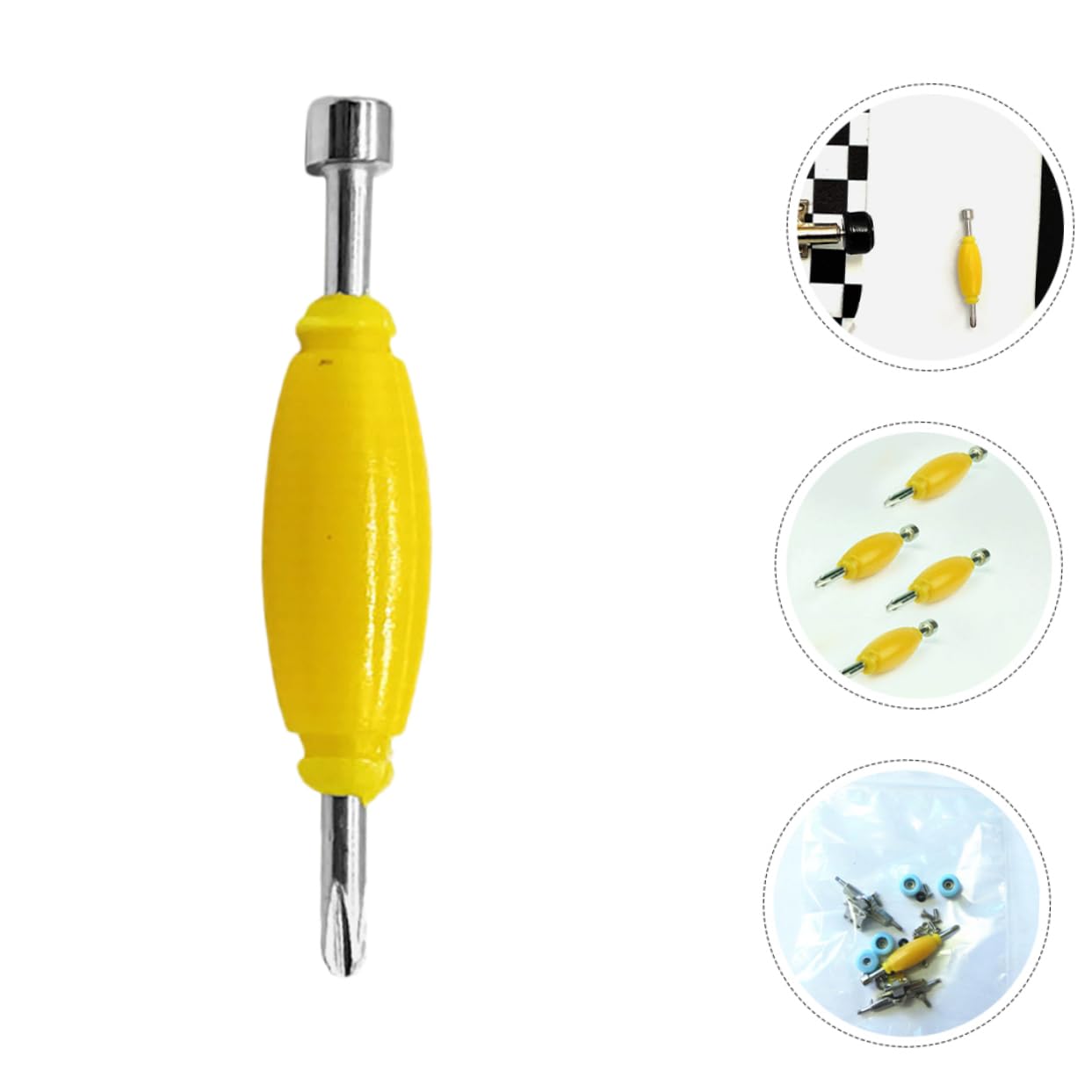 12pezzi Mini Cacciaviti Doppia Testa Per Fingerboard Strumento Multifunzione Per Riparazione Skateboard Cacciavite Per Viti Piccole Kit Utensili Per Skateboard Miniature