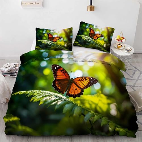 Linge de lit de qualité supérieure papillon monarque 3 pièces