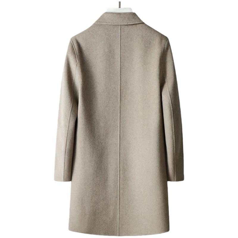 Gabardina de lana para hombre abrigo largo medio de invierno 2