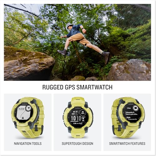 Image of Garmin Instinct E 45mm, Rugged Outdoor GPS Smartwatch, 24 /7 Health Monitoring, Wrist-Based Heart Rate, Up to 16 Days of Battery Life, Electric Lime