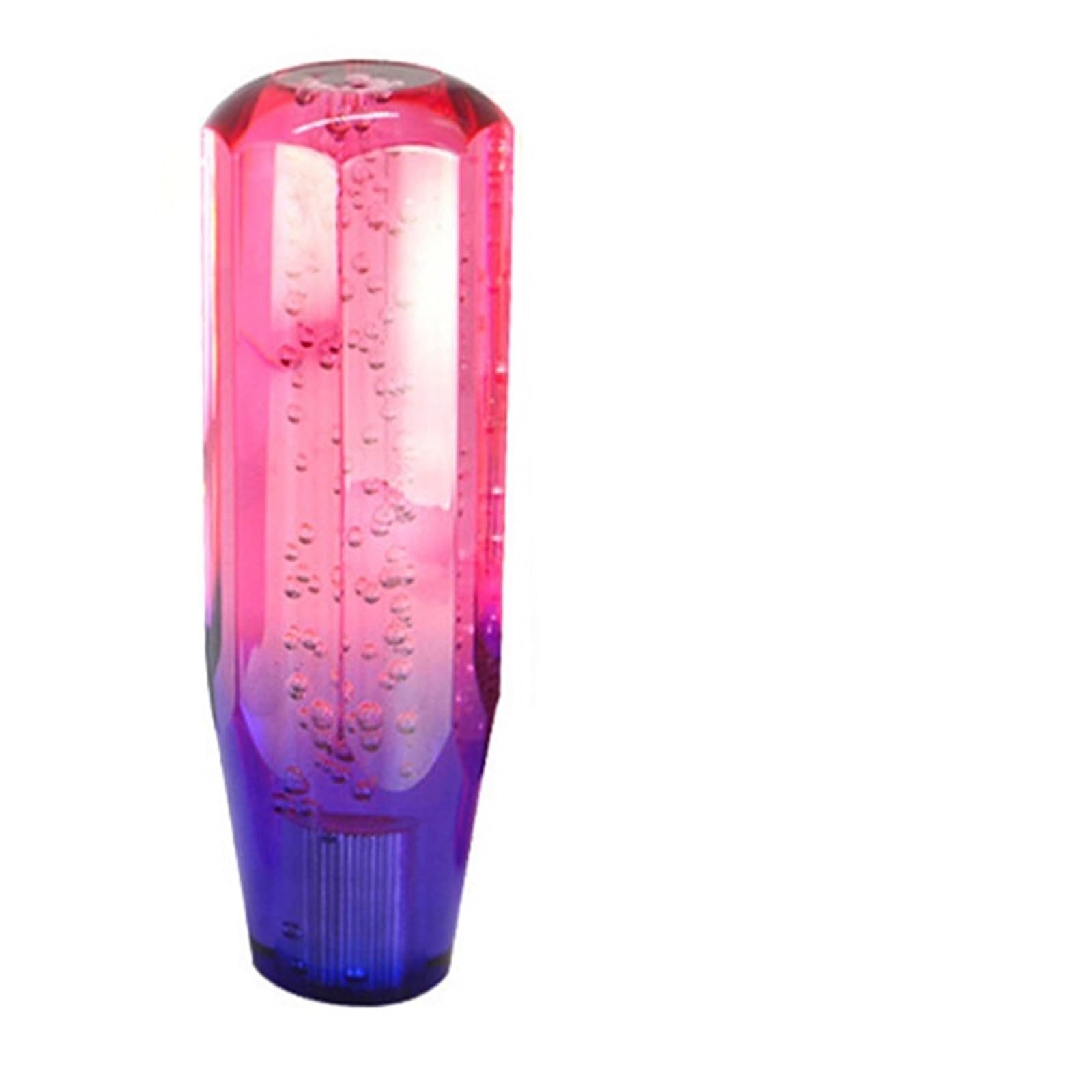 Rbevcrr Car Shift Lever Knob Universal 10cm 15cm Car Manual Shift Knob Gear Stick Crystal Transparent Bubble Purple Blue Throw Shifter Stick Shifter Pen(15cm Pink Purple)