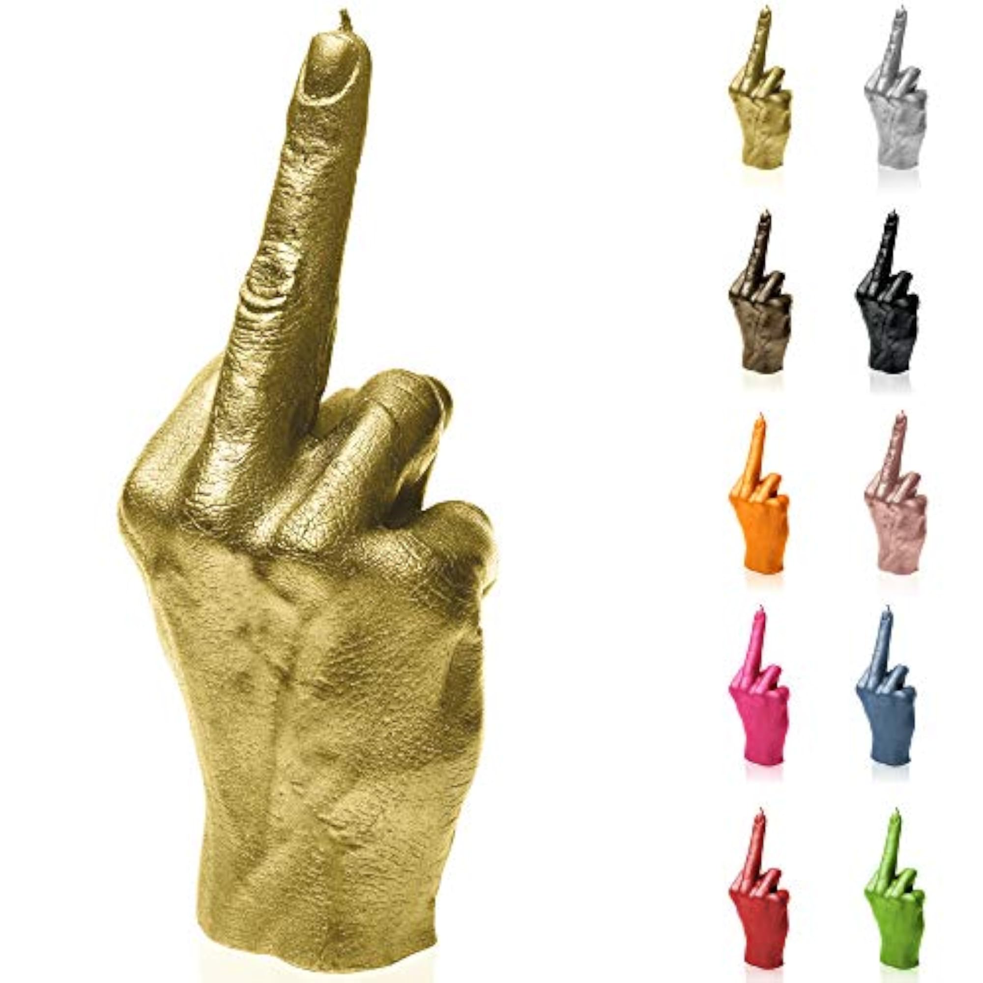 Middle Finger Candle, FCK Hand-Gesture Decor