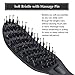 FIXBODY Vented Brush with Boar Bristle for Blow Drying, Styling and Solon, Curved Design Detangling Hair Brush for Men and Women, Massage Scalp and Added Extra Volume