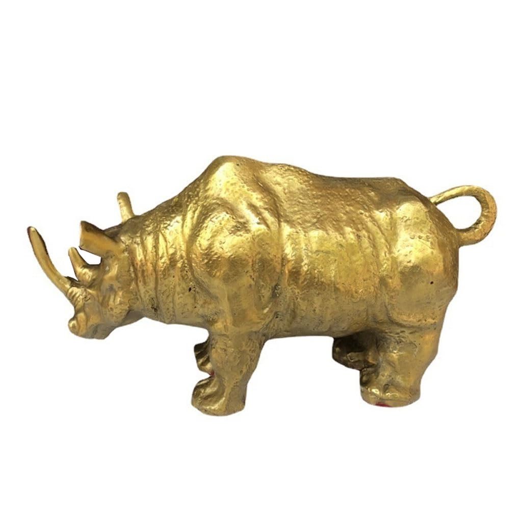 GLETSF Brass Decor Home Decoration Pure Copper Cow Entrance Desktop Decoration Living Room Home Office Bookshelf Decoration Statues For Home Decor,B-39 * 20 * 23cm