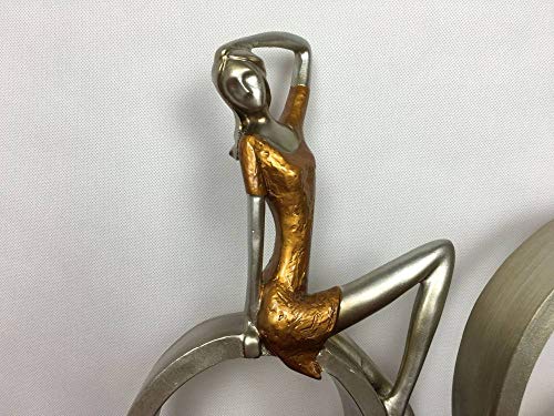 Mignon creative simple résine argent lot de 2 statuettes style littéraire - 7