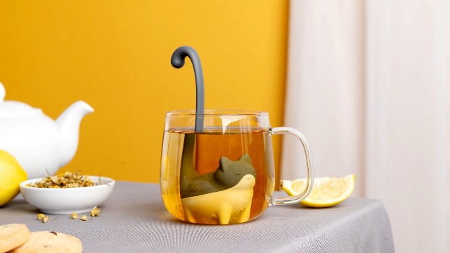 Amazon.com: OTOTO Louie Cat Tea Infuser - Cats Loose Leaf Steeper