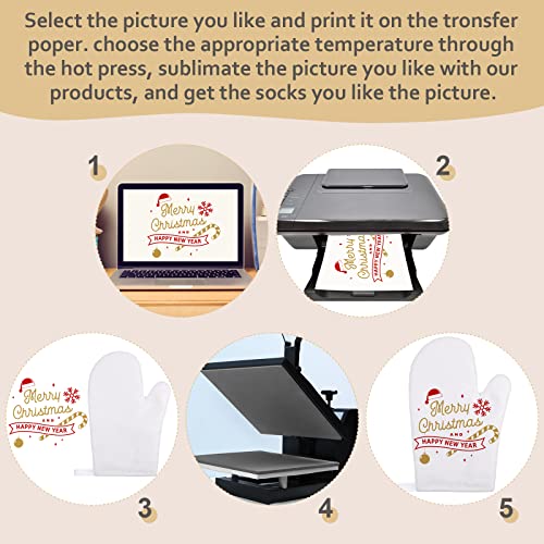 Yinkin YINKIN-GLOVES COTTON-2789 4 Pcs Blank Sublimation Oven Mitts Heat Resistant Kitchen Gloves Cotton thumb #6