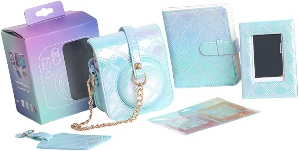 Stylish Grid Camera Case for Mini 12 Camera with Photo Display Album Frame