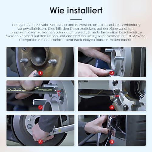 GEARMONSTER Spurverbreiterung 2x20mm Distanzscheiben Set LK: 112/5 NLB:66.45 mit 10 Stück Radschrauben M14x1.5x25mm Spurverbreiterungen für Mercedes-Benz