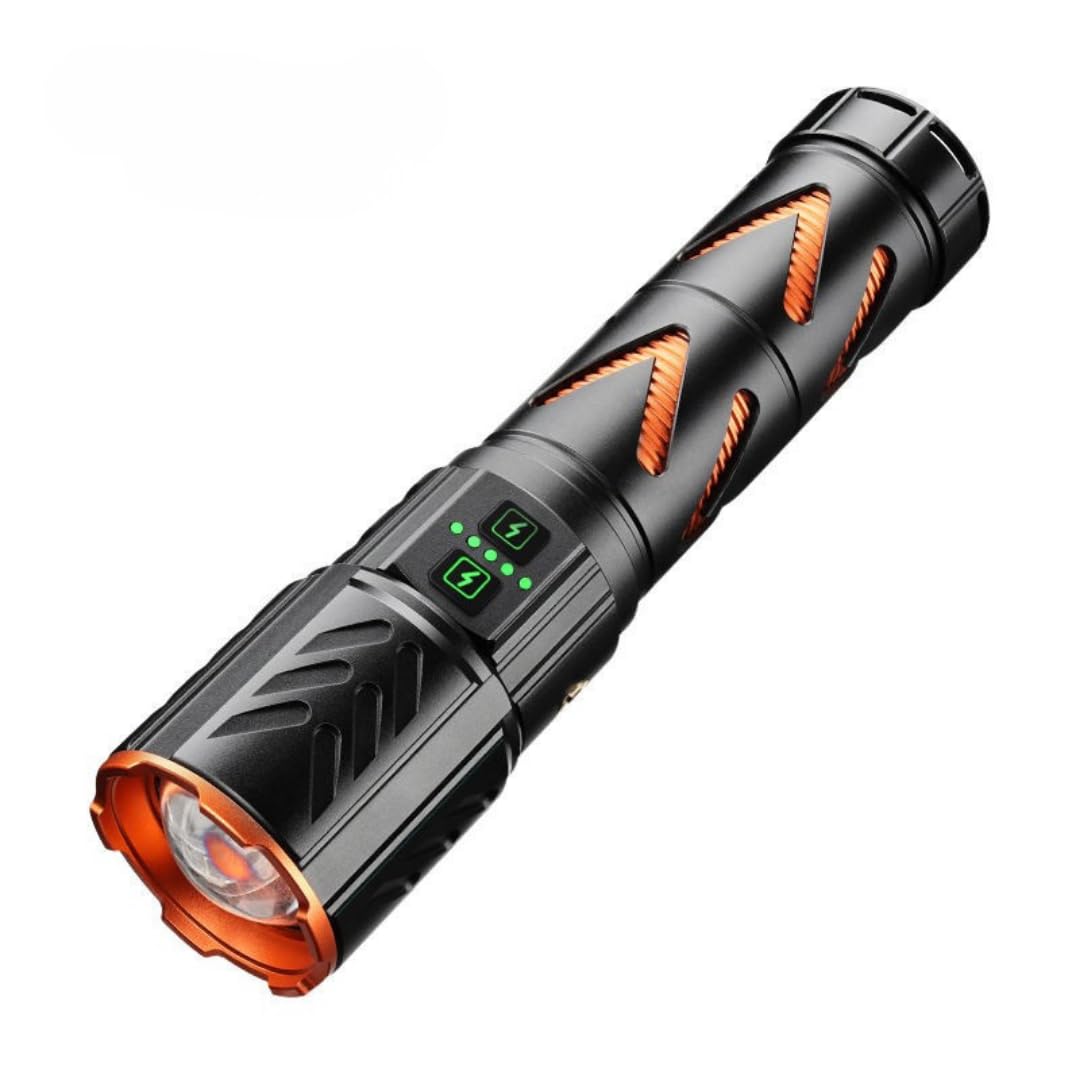 El Feneri 7200mAh Şarj Edilebilir Çok Fonksiyonlu LED El Feneri