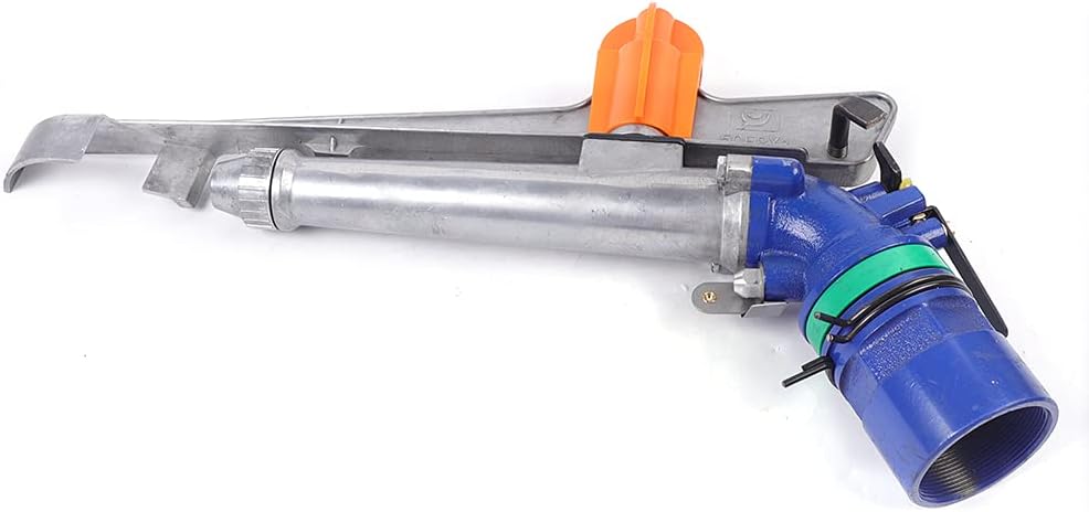 1" Irrigation Sprinklers, Irrigation Spray Gun Water Spray Gun Agriculture Farm Irrigation Sprinkler Large Impact Area 360° Adjustable Watering Sprinkler for Farms Orchards Garden Forestry (1.0inch)
