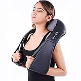 Yosager Shiatsu Shoulder Massager Shiatsu Neck Back Massager with Heat Kneading Massager for Back, Neck, Shoulder, Foot Pain