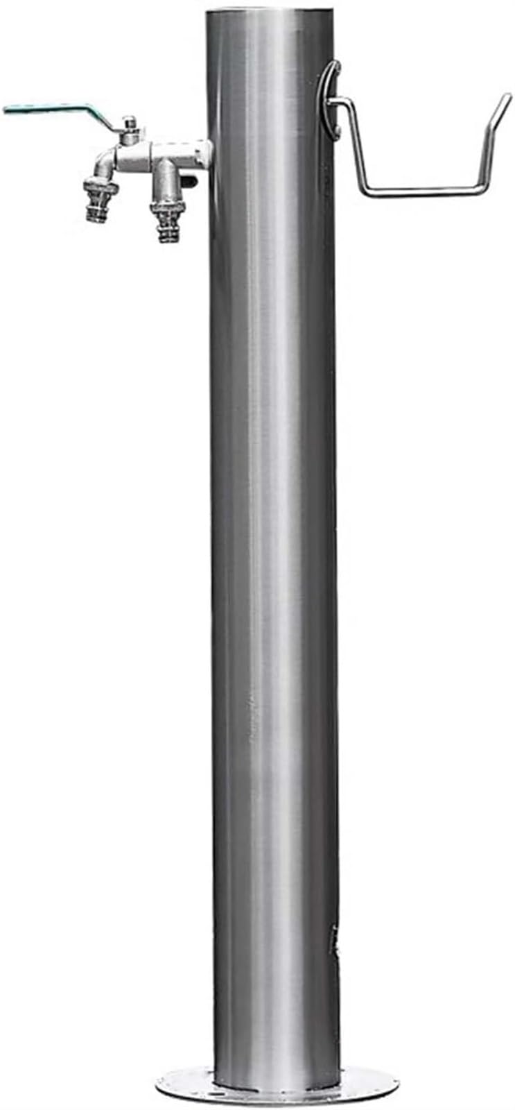 BHGFYXBS Freestanding Garden Water Column Freestanding Hose Stand With Faucet,Anti-Freeze Water Pipe Vertical Water Hydrant Decorative Water Feature Fountain,One Color-20.5 * 86cm kit 4