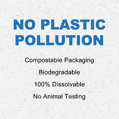 Binbata Eco Windshield Washer Fluid, 60 Sheets Makes 60 Gallons, Effectively Remove Mud, Oil, Bird Droppings, Insect Carcasses, Tree Gum, etc. No Plastic Biodegradable Car Window & Glass Cleaner