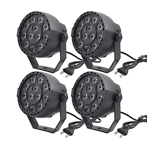 Luz discoteca activa por sonido Domary ideal para ambientar fiestas, bodas y clubs con 4 luces LED
