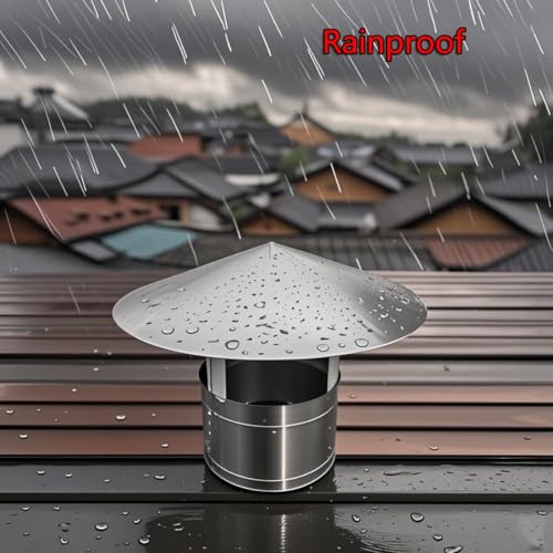 Caperuza de ventilación de acero inoxidable 304 para tubo de estufa 4