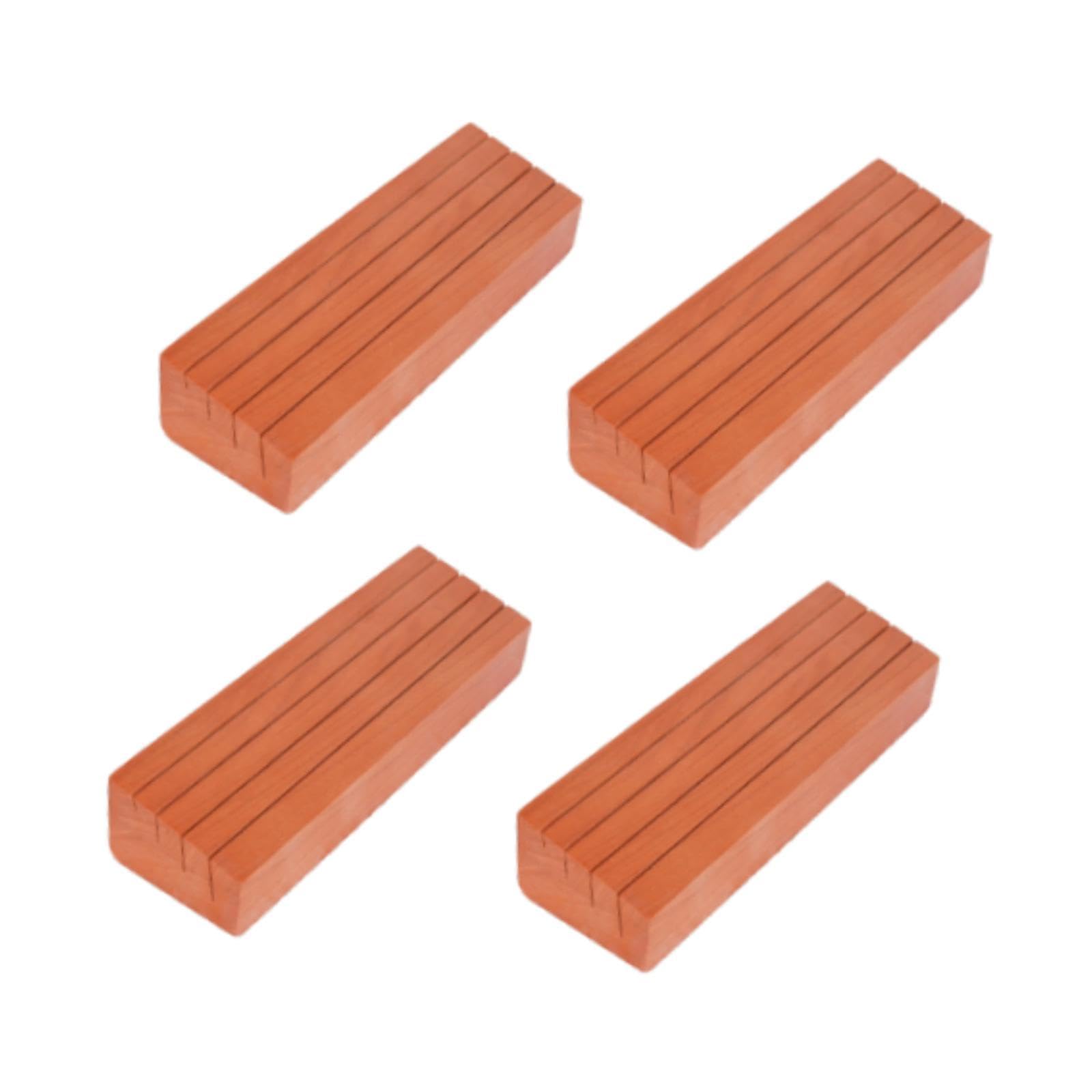 Soportes de Madera para Cartas de Juego para Niños Y Ancianos, 4 Piezas