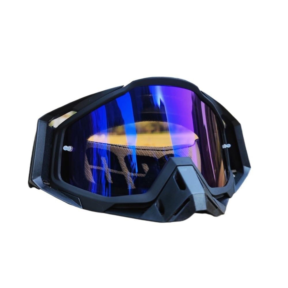 Occhiali Moto,Occhiali da Moto Occhiali da sole Motocross Sicurezza Protettiva Visione notturna Casco Occhiali da guida Occhiali da ciclismo(C07)
