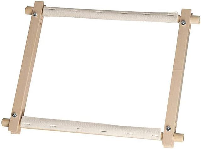 Elbesee 2H24R | Polished Hardwood Rotating 24in Tapestry/Embroidery Frame