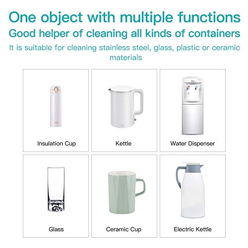 Green Aegis Water Bottle Cleaning Tablets,Biodegradable,Chlorine & Odor Free Coffee Cup Cleaner,Fits For Rmove Coffee Stain Great For Stainless,Ceramic,Glass And Plastics Drinking Containers,20Pcs #TOP3