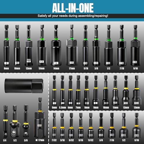 80PSC Magnetic Impact Nut Driver Set - image 2