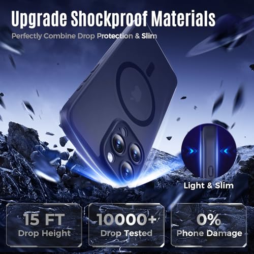 Image of Symcele Designed for iPhone 16 Pro Case, Deep Blue