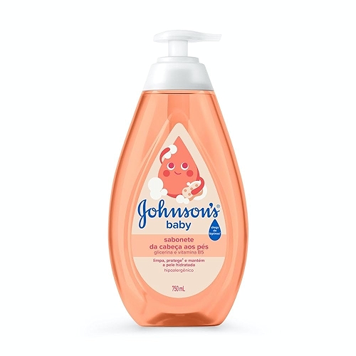 Johnson's Baby Sabonete Líquido Glicerina da Cabeça aos Pés, 750ml
