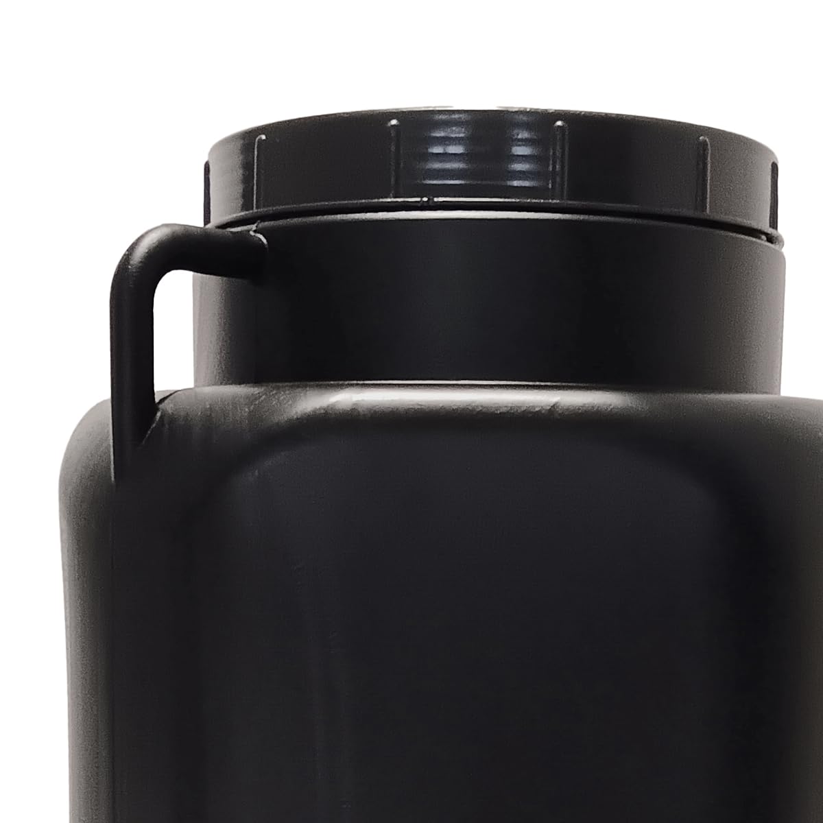 BAUPROFI Fût carré de 50 l - Noir - À col large - Convient à un usage alimentaire - Pour le camping et la pluie
