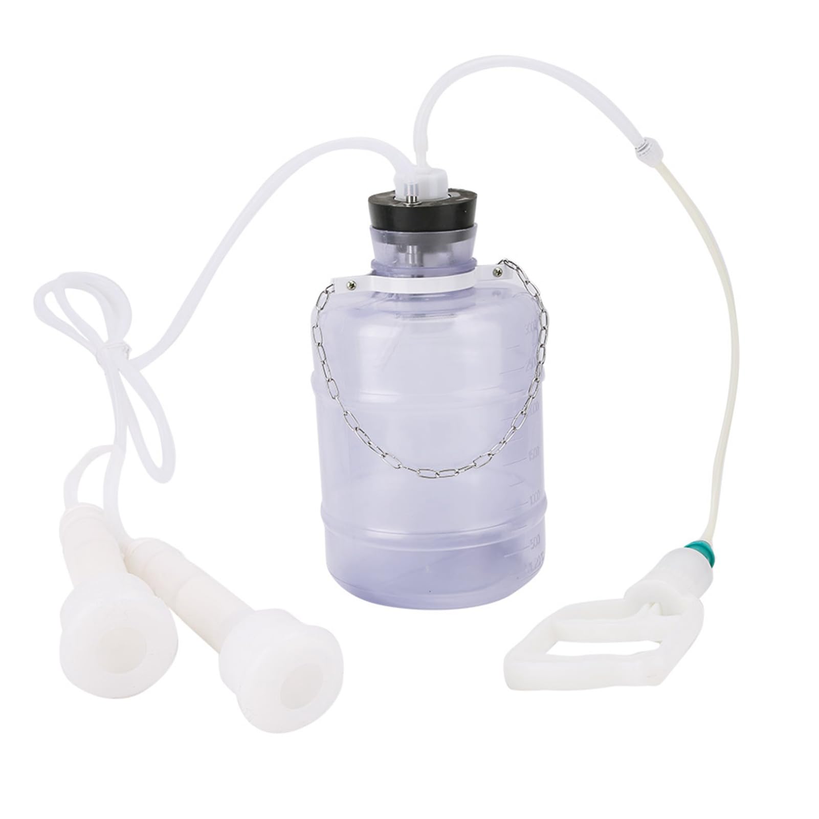 Generic Kit di Mungitura per Capre per Uso Domestico Portatile Forte Potenza di Aspirazione 3L per Agricoltori, Mungitore a Funzionamento Manuale per Proprietari di Mucche Ovine (per bovini)