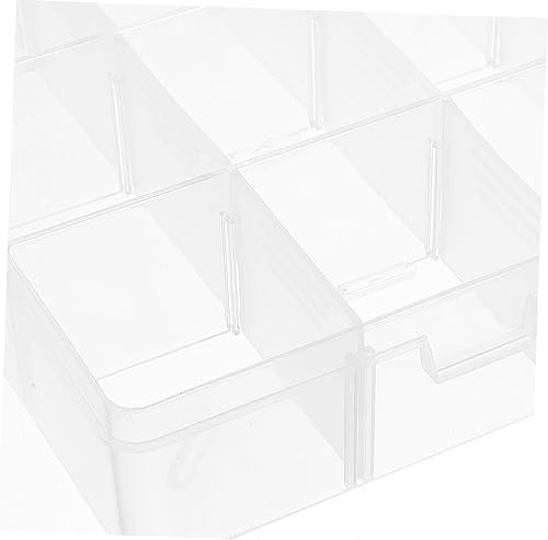 Miniatura 3 de EXCEART Organizador de almacenamiento de joyas Organizador de joyas Contenedor de plástico transparente Equipo de pesca Caja de almacenamiento Caja