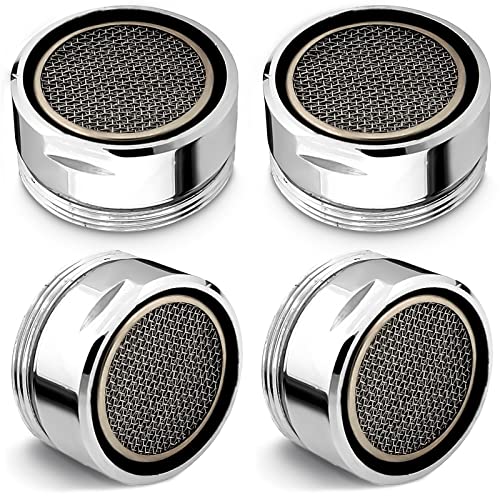 4Pcs Water Filter Faucet Aerator Replacement - 15'/16' 24mm Thread Kitchen Faucet Aerator Bathroom Sink Faucet Head for kitchen Sink Faucet Adapter - Stainless Steel Kitchen Faucet Head Replacement