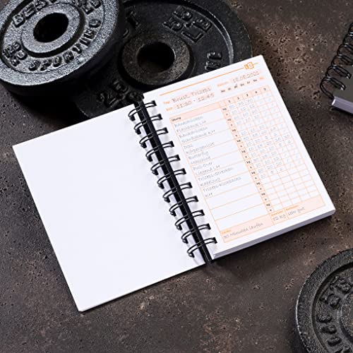 LS-Athletics Trainingstagebuch DIN A6 für Krafttraining, Bodybuilding, Crossfit, Sport im gym und hometraining | Dein perfektes Trainingsbuch für mehr Fitness und anhaltende Motivation (Schwarz)