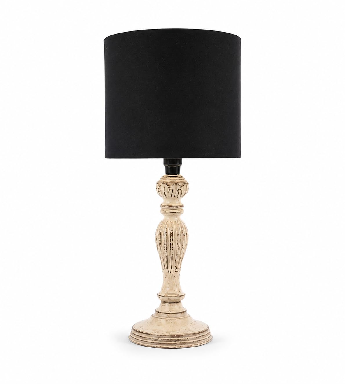 tu casa Mango Wood Table Lamp - Black & Print -5 tu casa Mango Wood Table Lamp - Black & Print -5