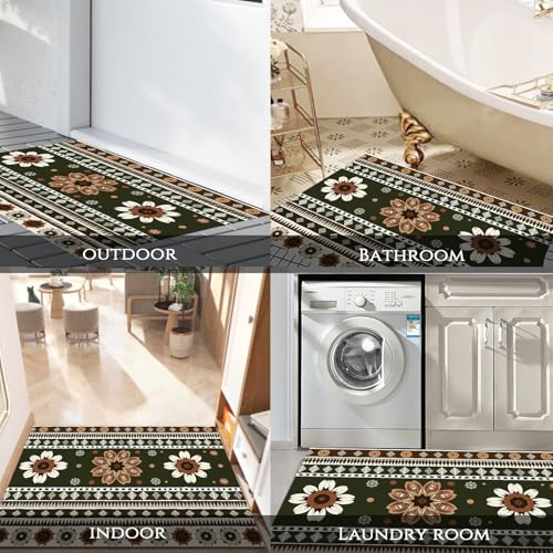 Tapis complexes d'entrée paillasson lavable pour cuisine 60x90 - 8